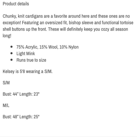 Beautiful NWT M/L. Oversized chunky grandpa sweater, cardigan - Picture 8 of 8